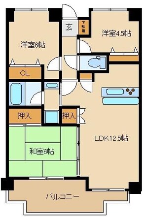 エルスタンザ北浦和の物件間取画像